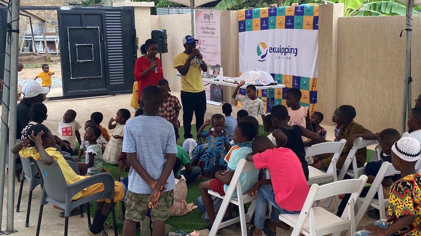 A speaker leading an Equipping Center community session