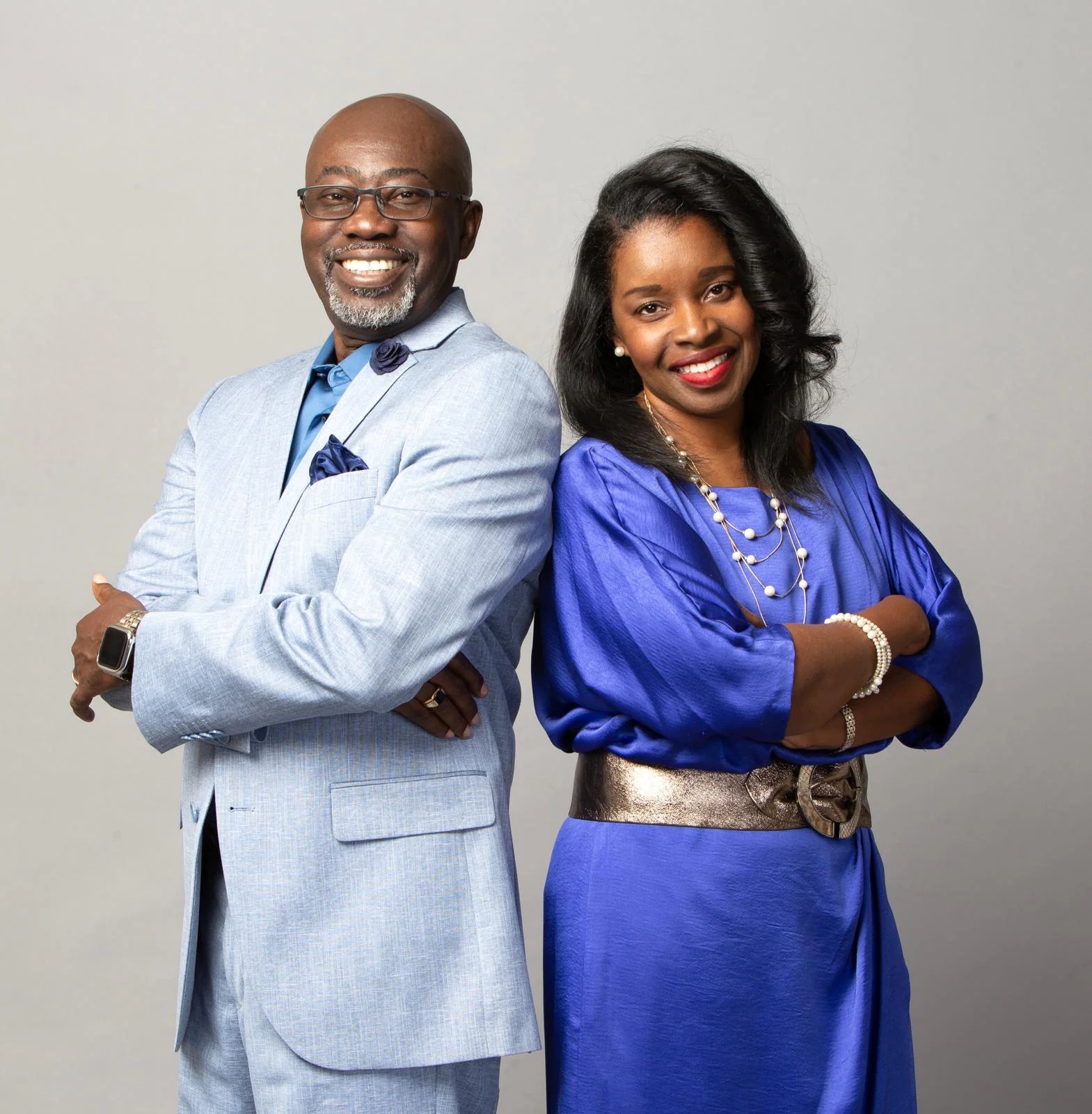 Bishop Fred Adetunji and a fellow Equipping Center leader